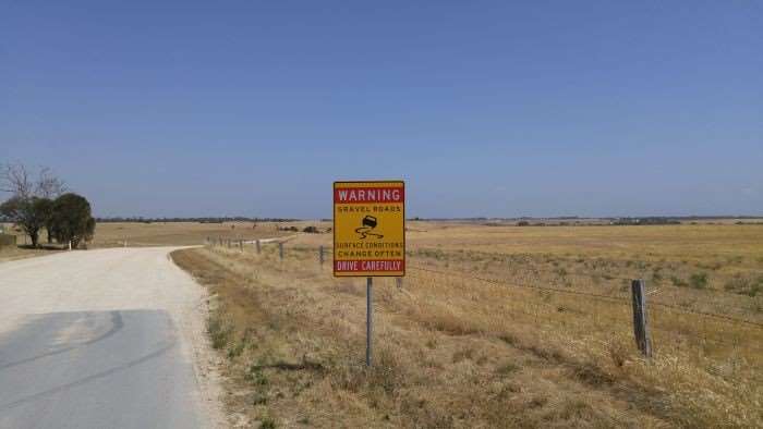 This sign near Finniss states the obvious.