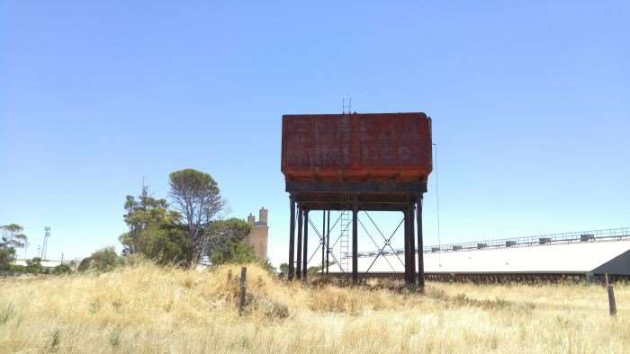 This tanker formerly housed water for steam locomotives.