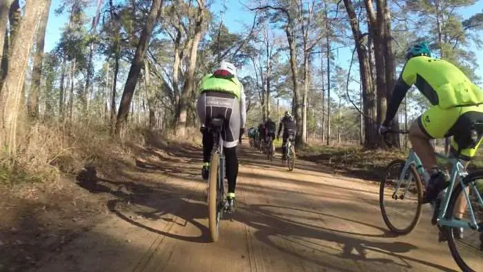 At right is Jason, joining us for the 150 miler Dirt(y) Pecan.