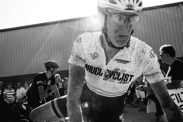 K-Dogg at Checkpoint #1. Focused on the race or the last Snickers Bar. Photo by Sunshine Outdoor & Bike Shop.