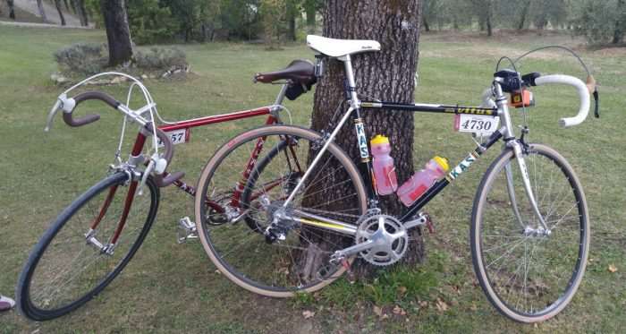 JOM's Vitus (laden with cameras) and a sweet Alan. Both frames are Aluminium.