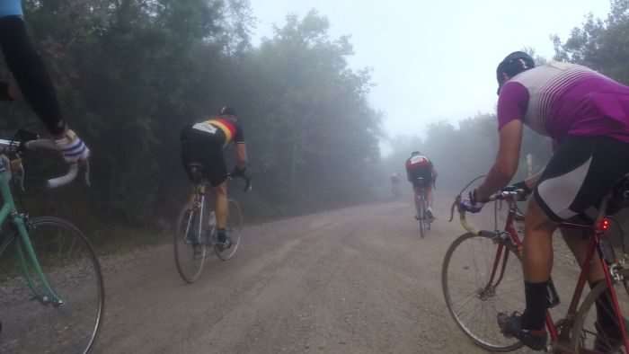 Riders turning squares on their not-so-low gears.