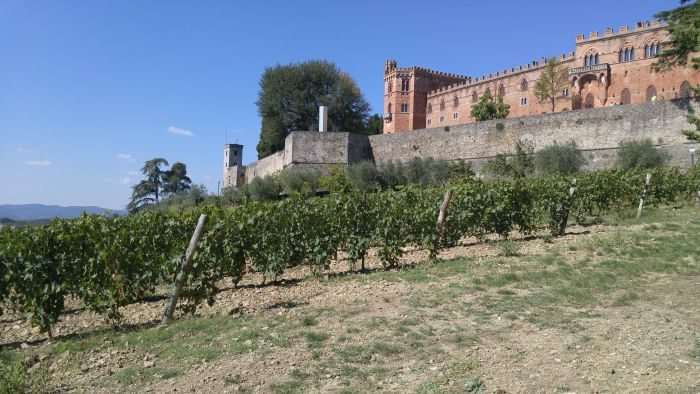 Castle of Brolio during the daylight hours.