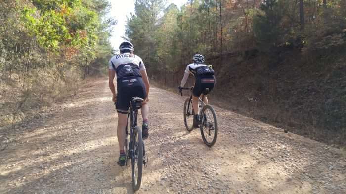 Gravel Cyclist lads during pre-ride.