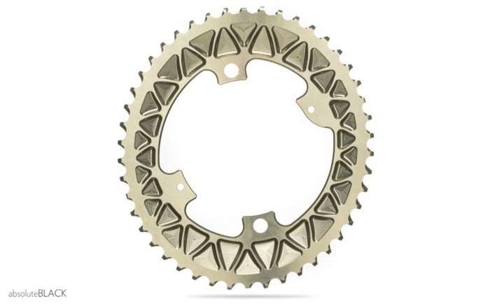 absolute black sub-compact chainrings and weights