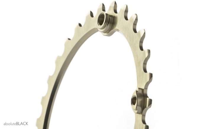 absolute black sub-compact chainrings and weights