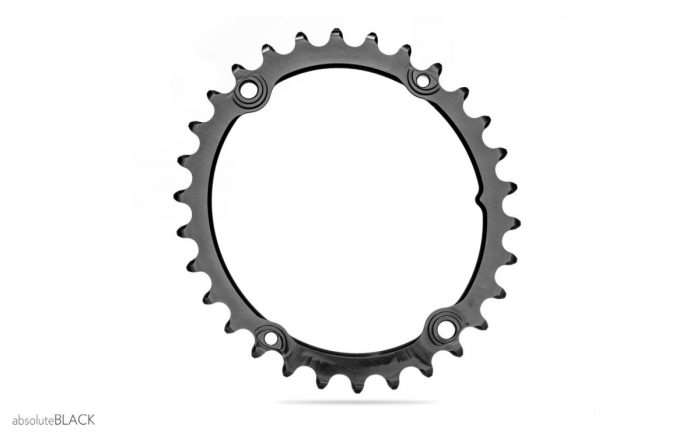 absolute black sub-compact chainrings and weights