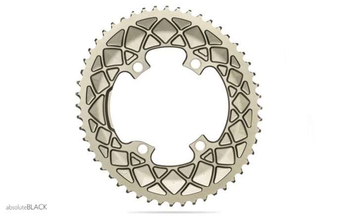 absolute black sub-compact chainrings and weights