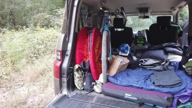 car camping with your bicycle
