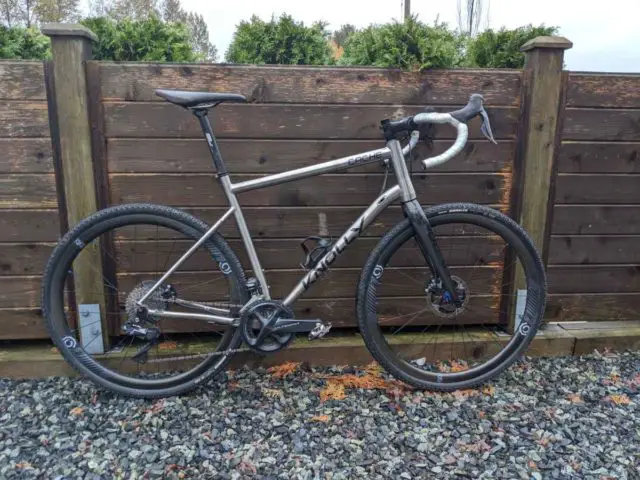 knolly bikes cache titanium gravel bike