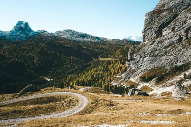 gravel cycling in the dolomites mountains