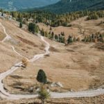 gravel cycling in the dolomites mountains
