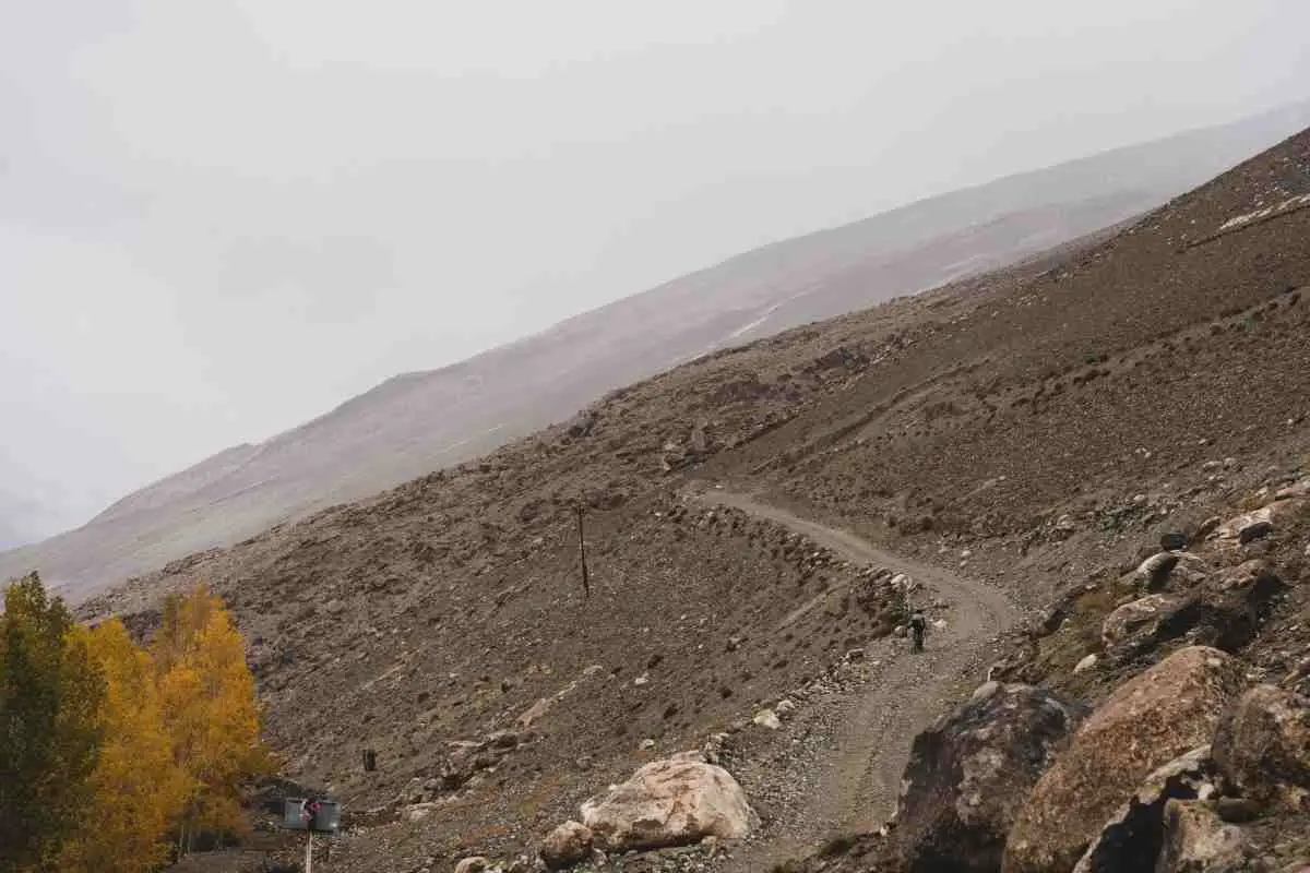 gravel cycling in Tajikistan