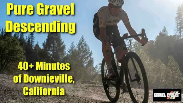 descending on gravel bikes in california