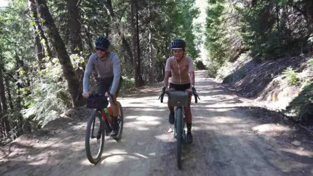 riding gravel bikes in downeyville california