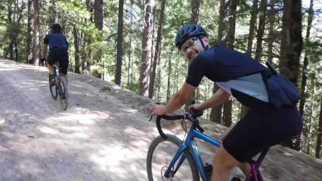 riding gravel bikes in downeyville california