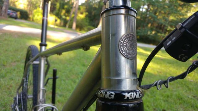 quiring cycles custom stainless steel gravel bike