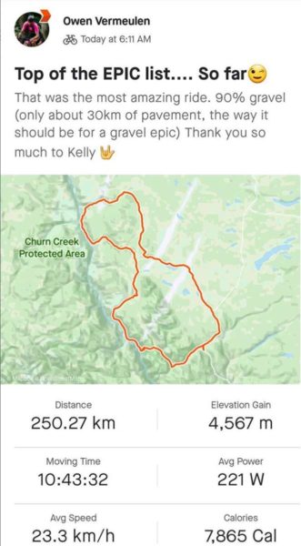 gravel cycling in british columbia