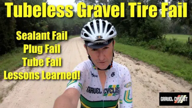 tubeless gravel tire fail