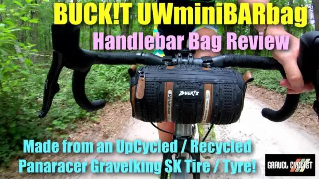 handlebar bag made from bicycle tires