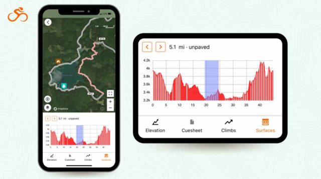 ride with gps surface types