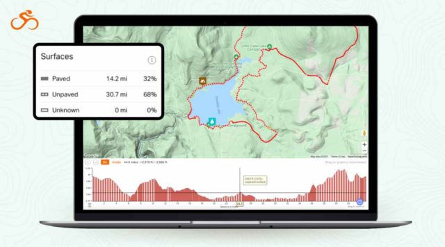 ride with gps surface types