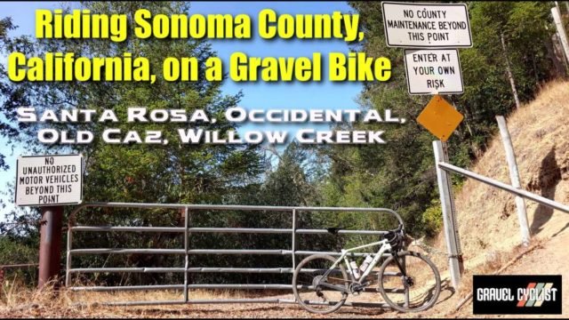 riding sonoma county on a gravel bike