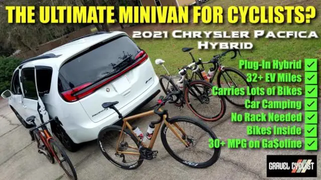 chrysler pacifica hybrid minivan for cyclists