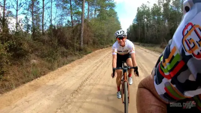 lady gravel cyclist georgia