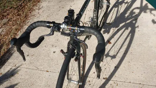 colnago c50 cyclocross bike on gravel