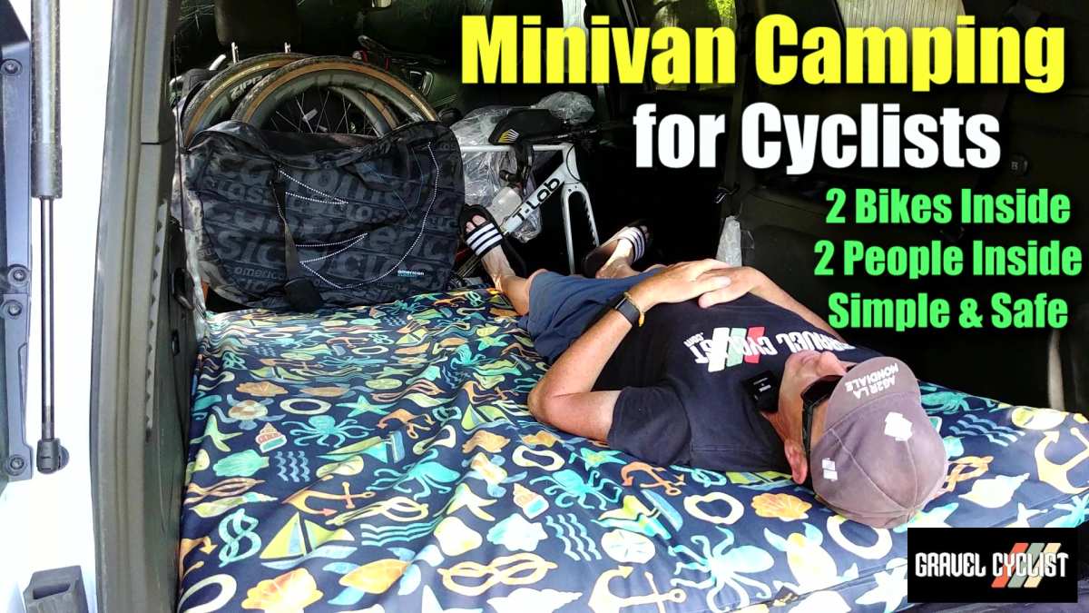 minivan camping for cyclists