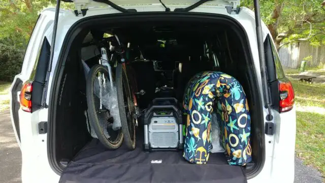 minivan camping for cyclists