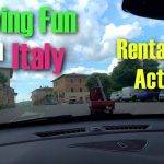 driving a rental car in italy