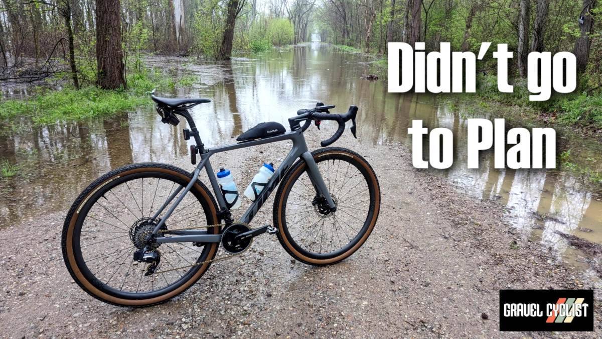 indiana flooded gravel bike ride