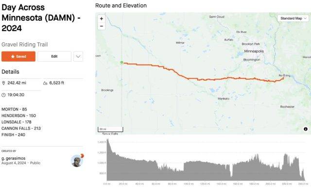 day across minnesota ride report