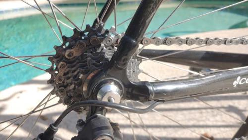 colnago c50 cyclocross bike on gravel