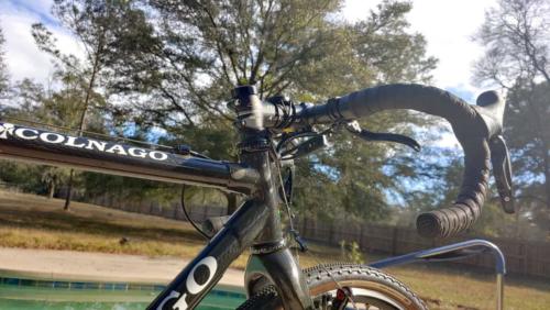 colnago c50 cyclocross bike on gravel