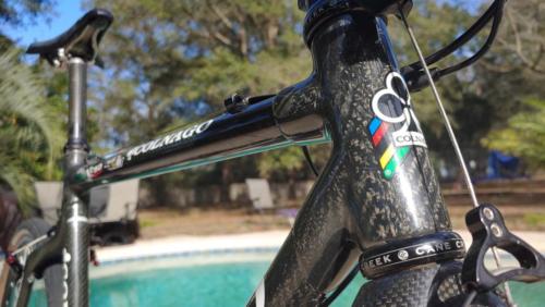 colnago c50 cyclocross bike on gravel