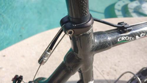 colnago c50 cyclocross bike on gravel