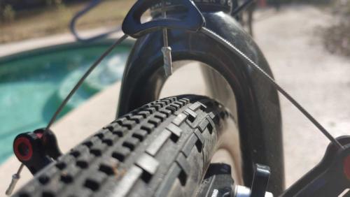 colnago c50 cyclocross bike on gravel