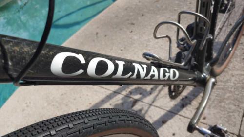 colnago c50 cyclocross bike on gravel