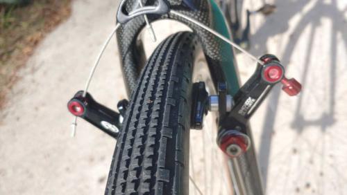 colnago c50 cyclocross bike on gravel