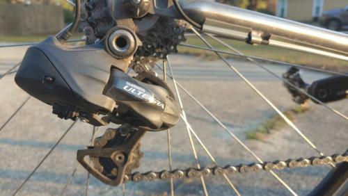 cyclocross bike on gravel