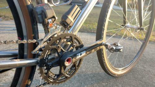 cyclocross bike on gravel