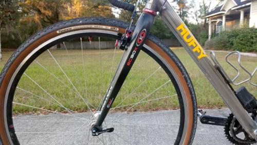 cyclocross bike on gravel