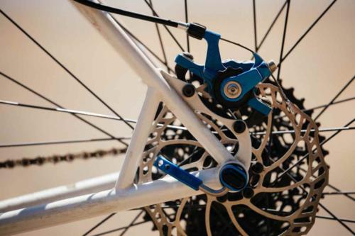 paul components anodized blue parts