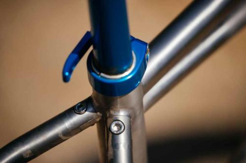 paul components anodized blue parts