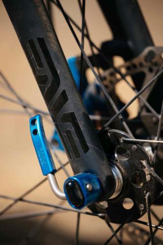 paul components anodized blue parts