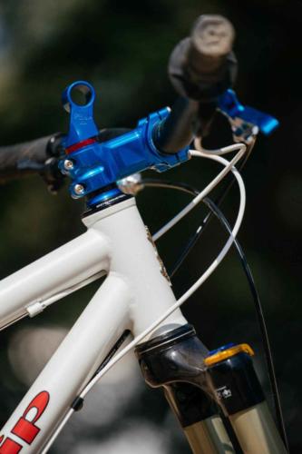 paul components anodized blue parts