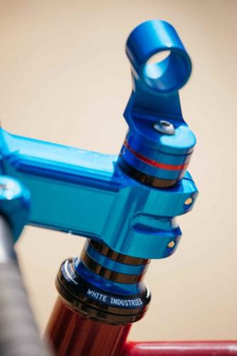 paul components anodized blue parts